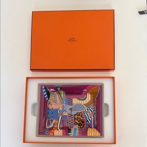 Hermès Colorful Decorative Tray